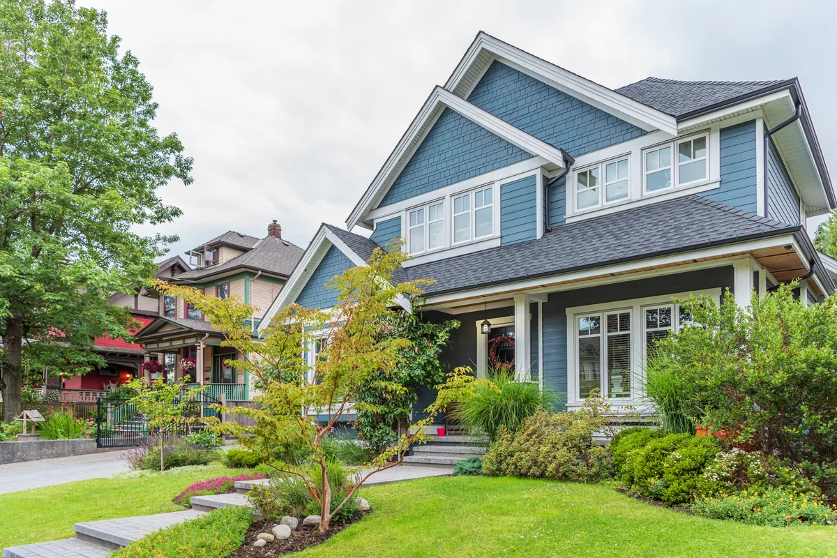 Exterior of a suburban family home